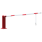 Manual barrier | with pneumatic spring | and hinged pole support | clear width: 3000 mm | with double profile cylinder lock on the main support